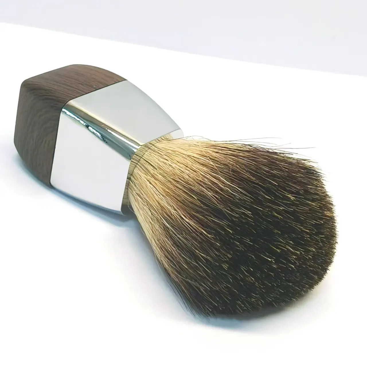 Handmade  Badger Hair Shaving Brush with  Wood Grain and Zinc Alloy  shaving cream brush. Best Gift For Shaving Men Tool