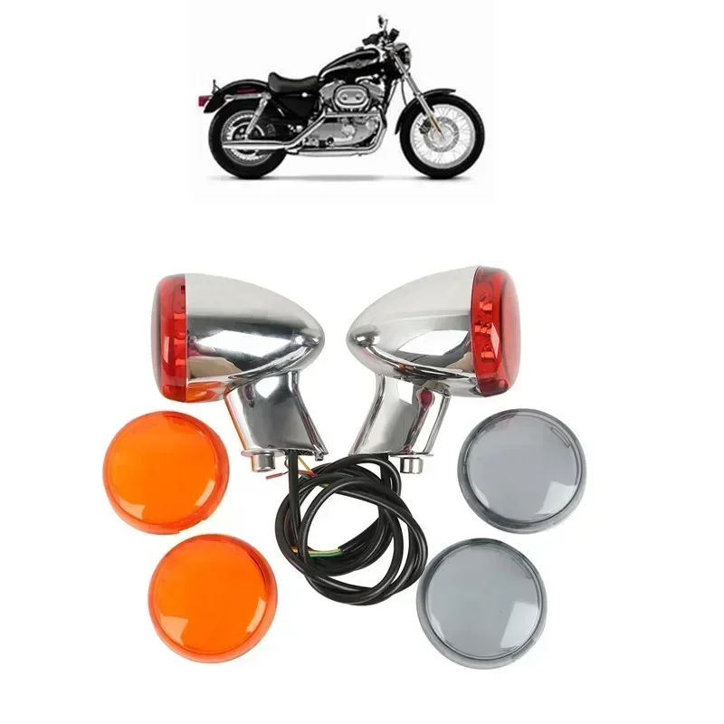 

Янтарный светодиодный указатель поворота + кронштейн для Harley XL 883 XL1200 Sportster 1992-2022 туристические аксессуары для мотоциклов