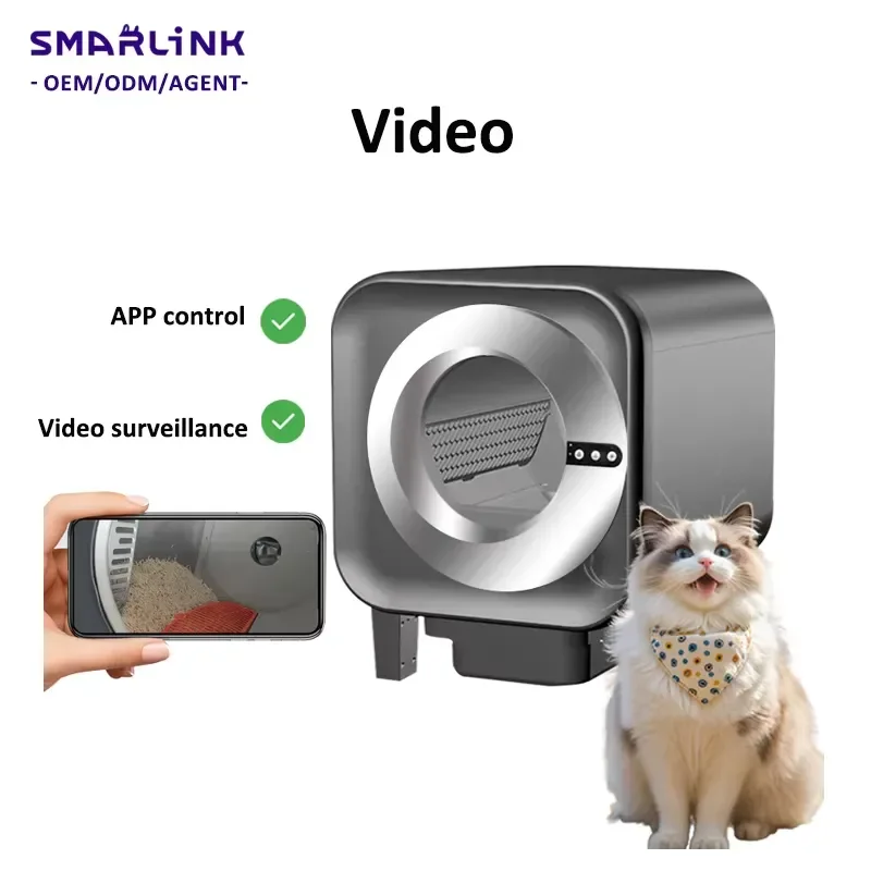 Automatic Smart Cat Box Easy Clean Odor Control One-Click Replacement Activated Carbon Filter for Pet Stores Wholesale
