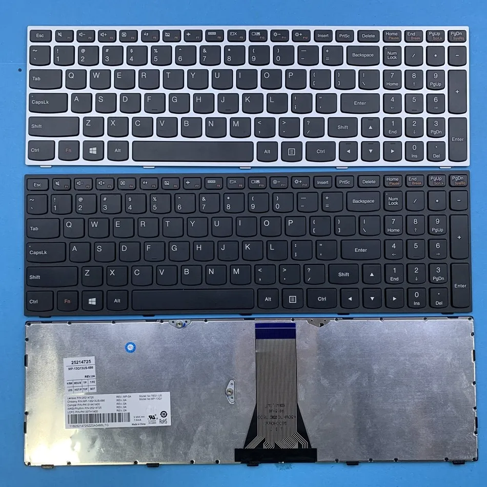 

US Laptop Keyboard For Lenovo G50-30 G50-45 G50-70 G50-70m G50-80 G51-35 G70-35 G70-70 G70-80 Series US Layout