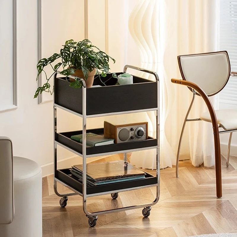 Internet celebrities ins removable trolley rack sofa side few floor dining car storage rack