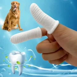 Dog Toothbrushes Soft Pet Fingers Toothbrush Teddy Dog Cat Cotton Brush Teeth Oral Cleaning Kitten Bad Breath Care Pet Supplies