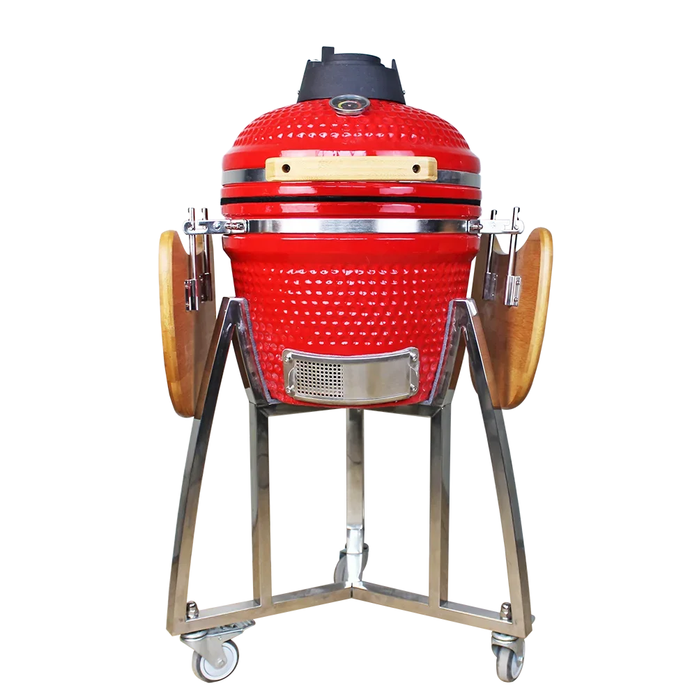 

AUPLEX 16'' Kamado BBQ Smoker Outdoor Kitchen Grill Portable Chinese Ceramic Grill for Pizza for Camping