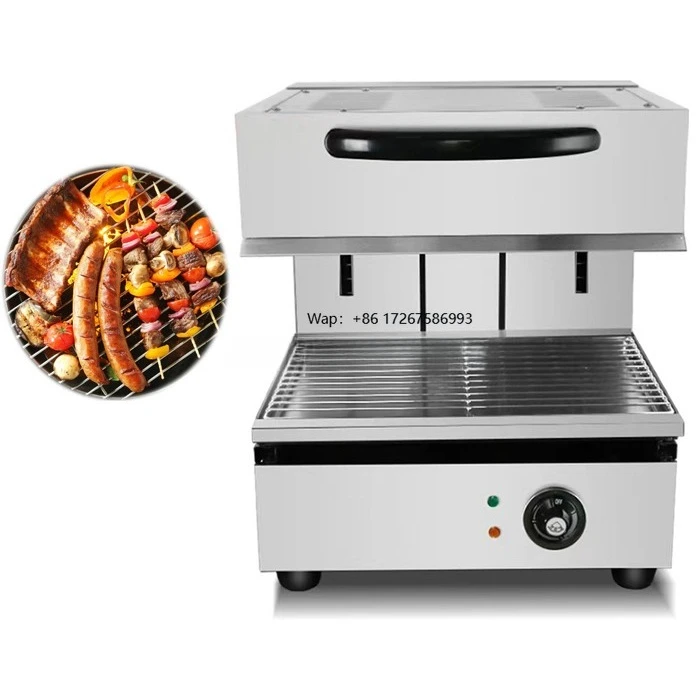 Hot Selling Professional Stainless Steel Desktop Adjustable Lift Electric BBQ Grill Durable Salamander Oven