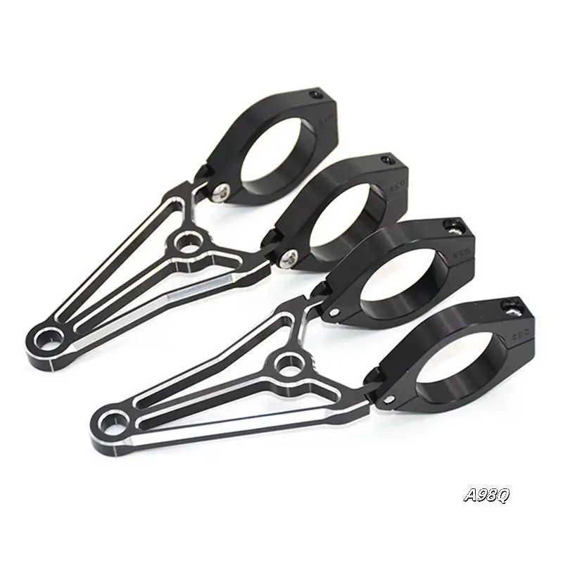 

Motorcycle Universal Headlight Bracket Mount Clamp For 39Mm-41Mm Adjustable Headlight Mount Clamp
