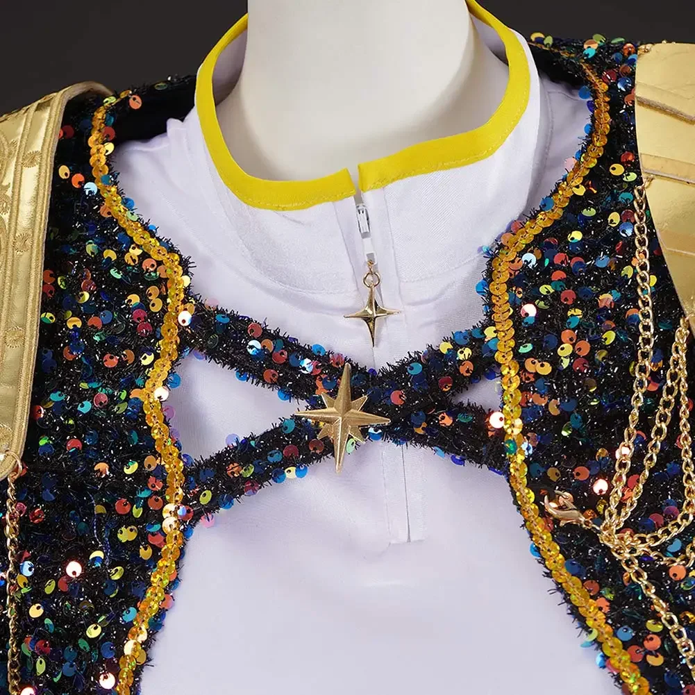 2025 Halloween Fantasia Huntrix Rumi Cosplay filles vêtements dames dessin animé chasseur de démons Disfraz Kostuum 6 à 14 en f