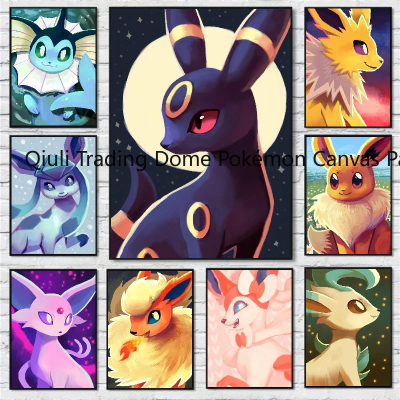 

Pokemon Classic Anime Character Pictures Eevee Modern Home Poster Friends Gifts Modular Prints Wall Art Bedroom Room Home Decor