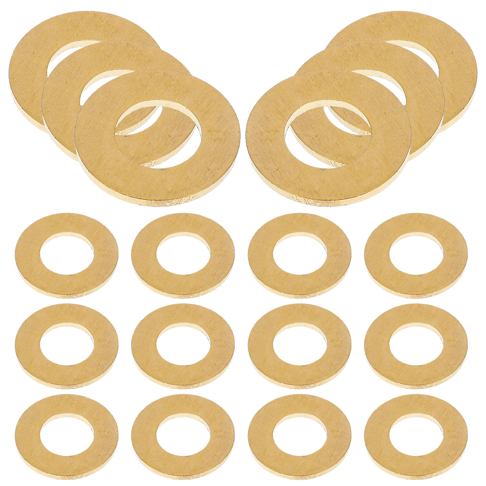 

50pcs Brass Washers Copper Sealing Crush Washers Sealing Gaskets Metric Electrical Fasteners Hardware Connections Seal Kit