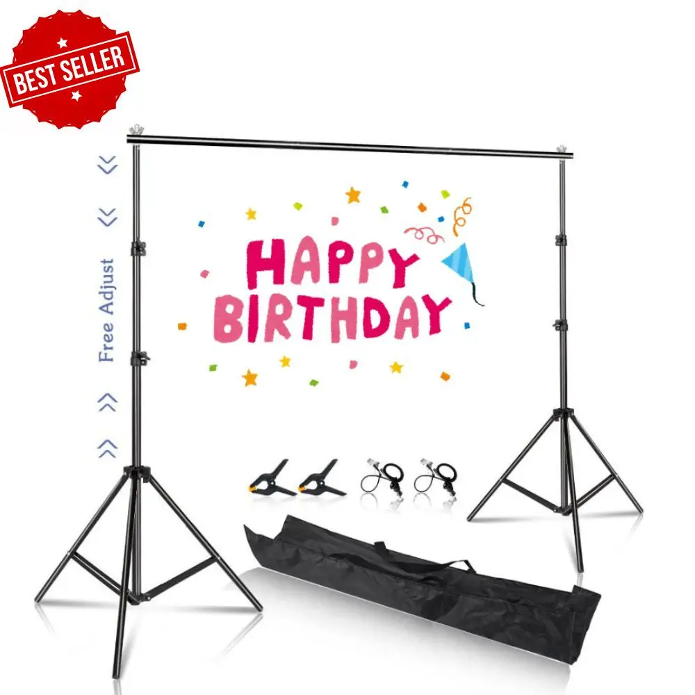 Backdrop Stand Photo Background Support Studio Light Tripod Photography Green Screen Backdrops Birthday ChromaKey Weight Bags