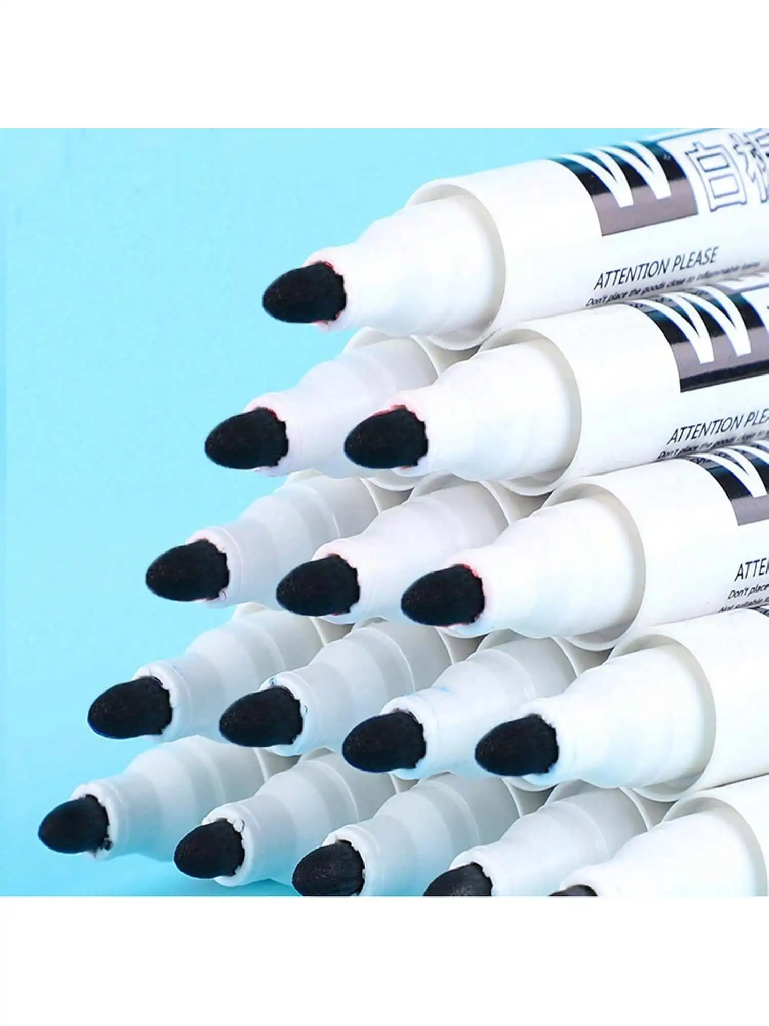 Erasable magnetic whiteboard markers, blackboard markers, glass and ceramic office and school art pens.
