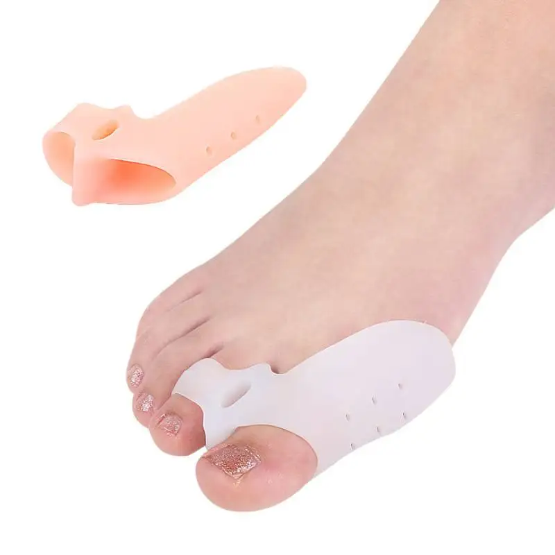 2 adet = 1 çift yeni silikon ayak ayırıcı ve buryon düzeltici Hallux Valgus Bursitis başparmak ayak bakımı koruyucu parmak yayıcı