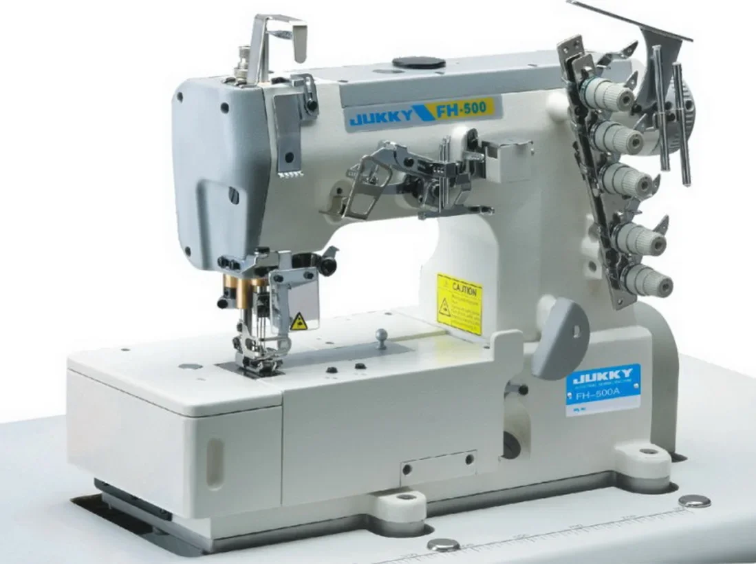 for hot sale JK500A high-speed interlock sewing machine of flat-bed machine body with 5 thread 3 needle for special machine