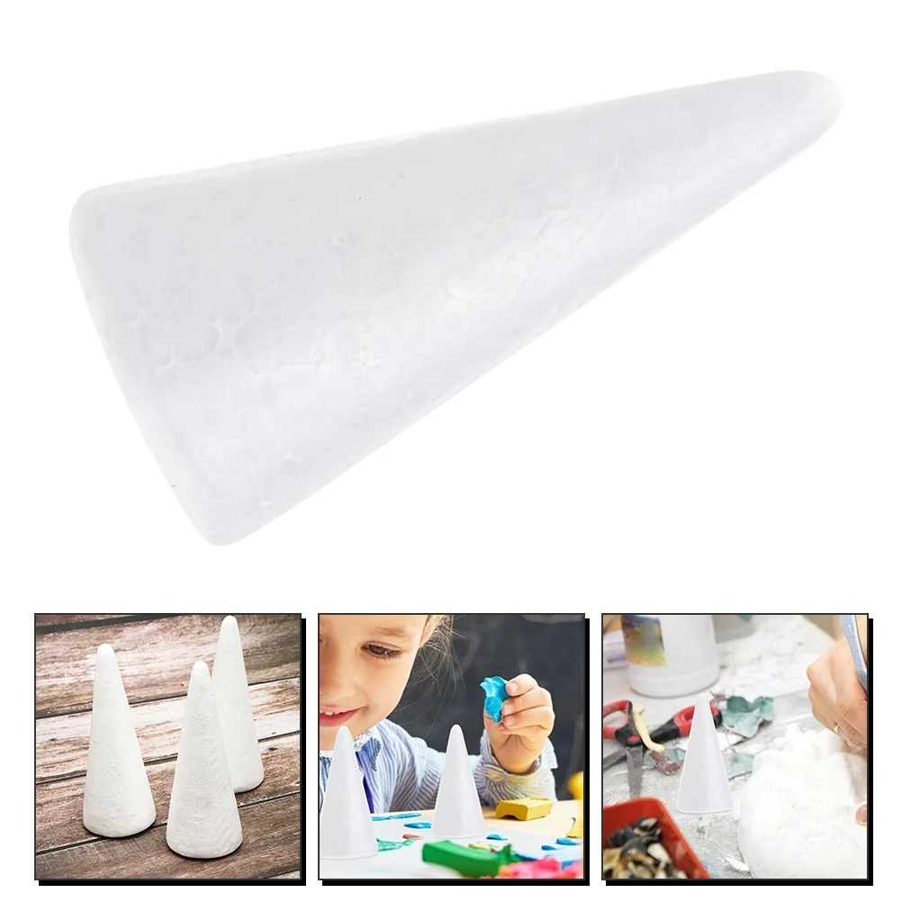 24 Pcs Suite Foam Cone Child Decorations for Christmas Tree Crafts DIY Foams Toys