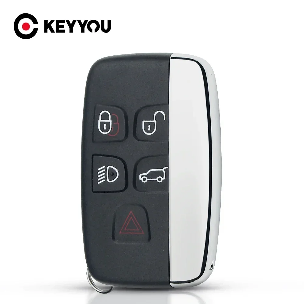 

KEYYOU 10 шт. чехол для дистанционного ключа от машины для Land Rover Sport Evogue LR4 2010-15 Refit XE XFL и Discover FREELANDER 5 кнопок