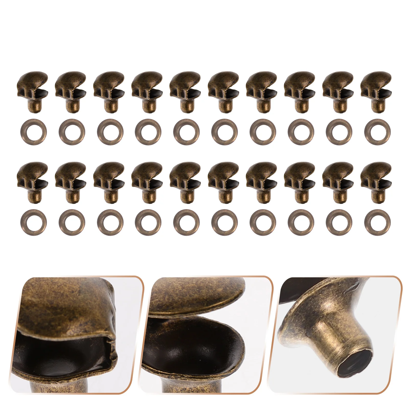 

20 Pcs Boot Decorative Accessories Brass Shoe Lace Buckles Shoestring DIY Boots Shoelace Hooks Supplies Kit Rack