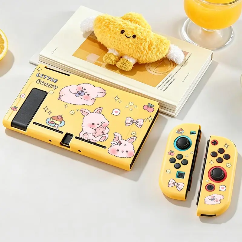 Protective Case Accessories for Nintendo Switch NS Game Console Anti-Scratch Shell Protector TPU Split Protective Case