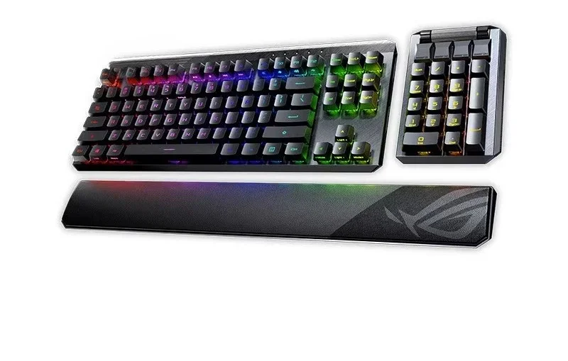 

Separate wireless dual-mode gaming mechanical keyboard with magnetic palm rest