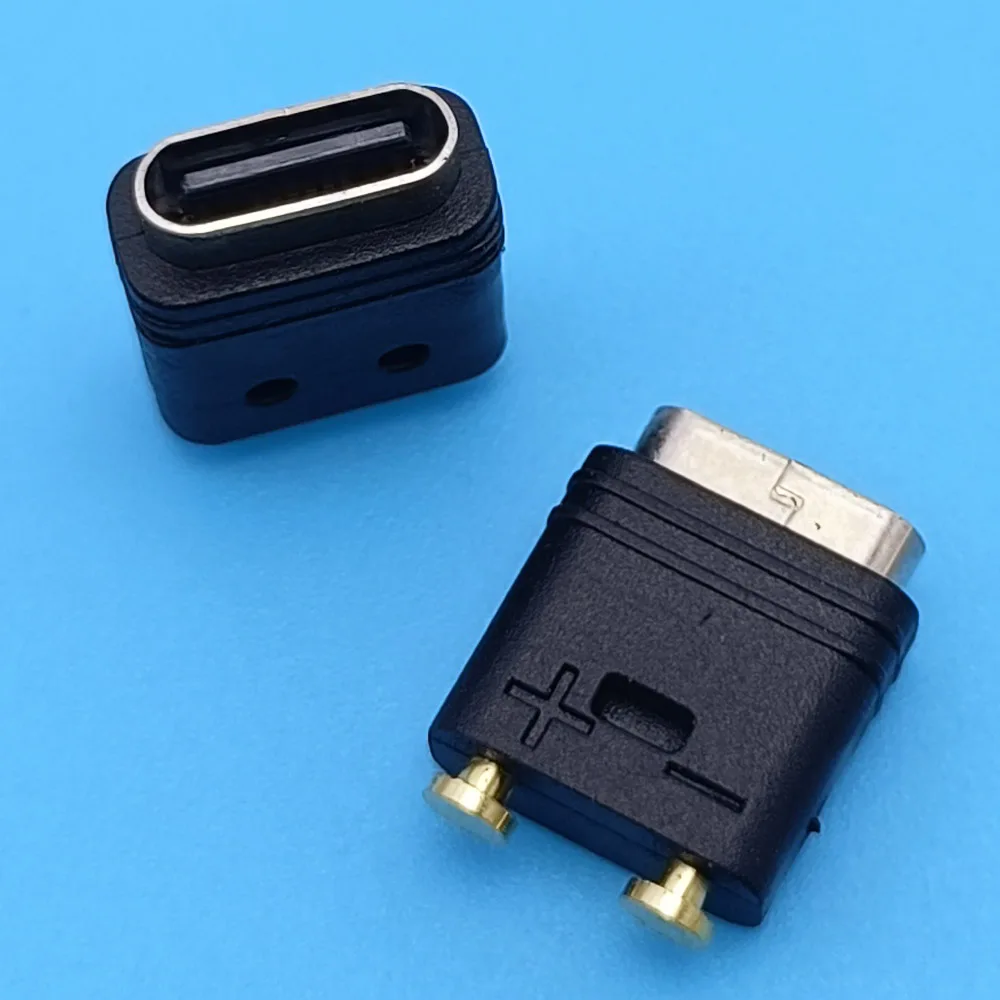 

Type-C 2Pin USB C-type power adapter socket 5A high current charging connector with 2-core T-pillar plug For Philips razors