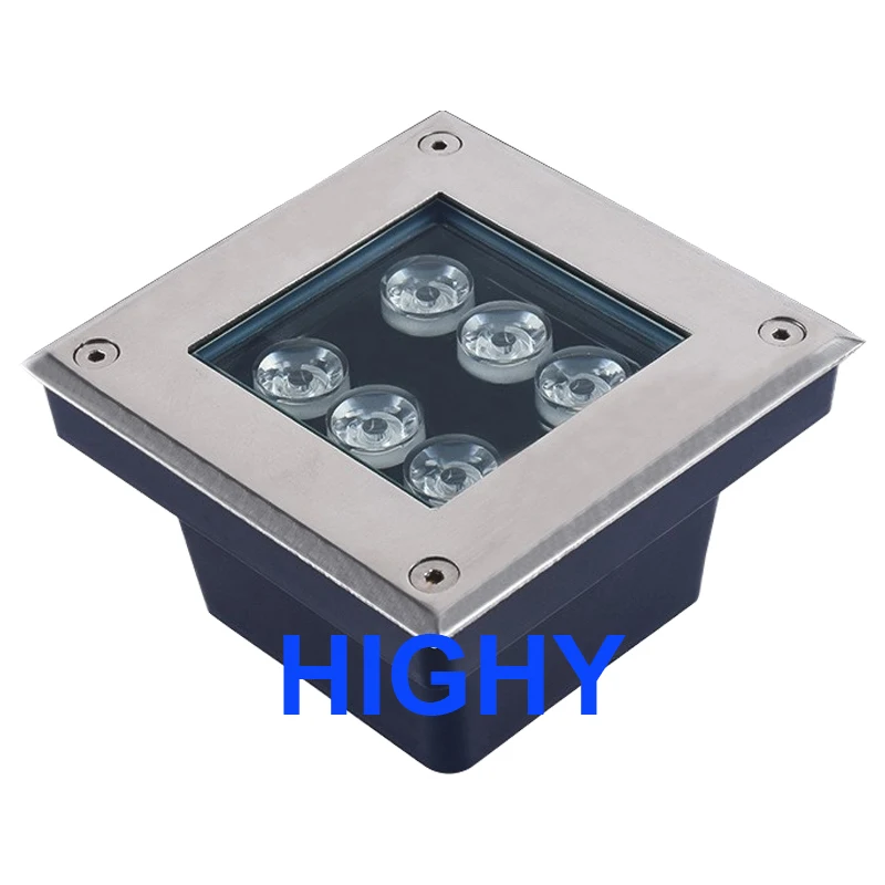 IP68 Waterproof 1W 3W 4W 5W 6W 9W Square LED Outdoor Floor Light Underground Garden Decoration Led Buried Lamps AC85-265V DC12V