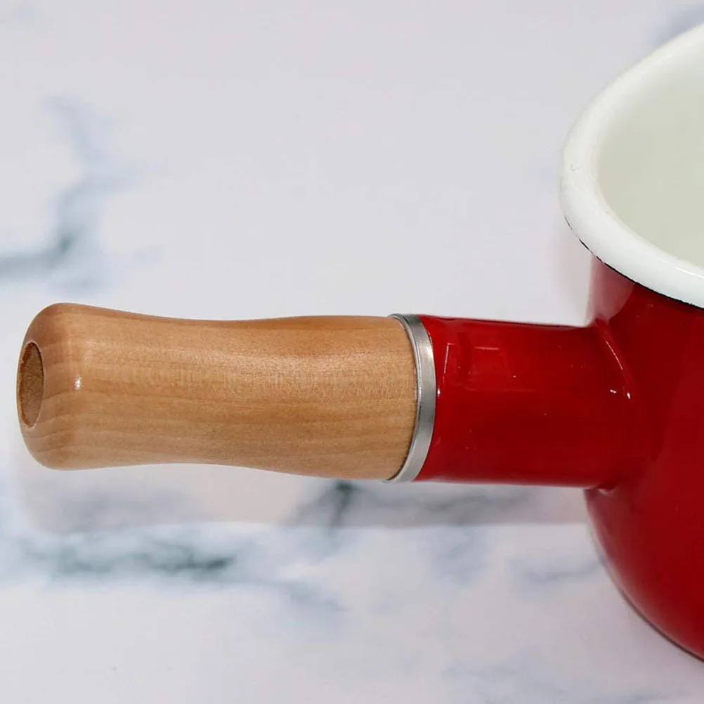 

Enamel Milk Pan Nonstick Small Milk Pot Butter Coffee Warmer Kitchen Cooking Pot Baby Food Sauce Pan Random Color