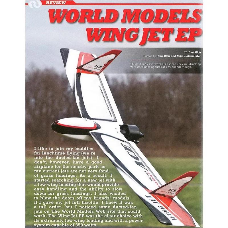 WORLD MODELS 70 ducted practice aircraft, fixed wing high-speed flying wing remote-controlled aircraft, Wing Jet EP