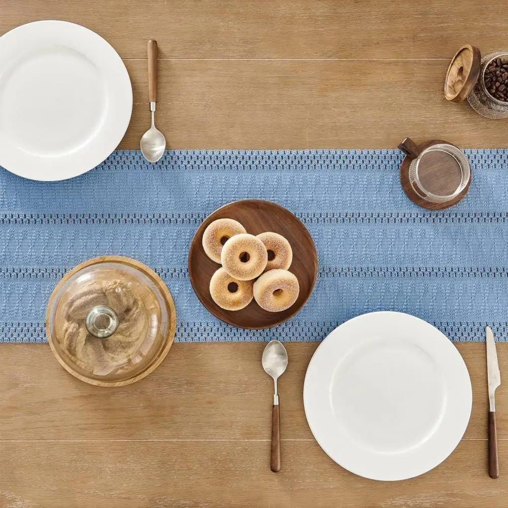 Table Runner with Moderate Thickness Boho Table Runner with Tassel Edges Farmhouse Woven Home Decor Accent Rustic for Cozy