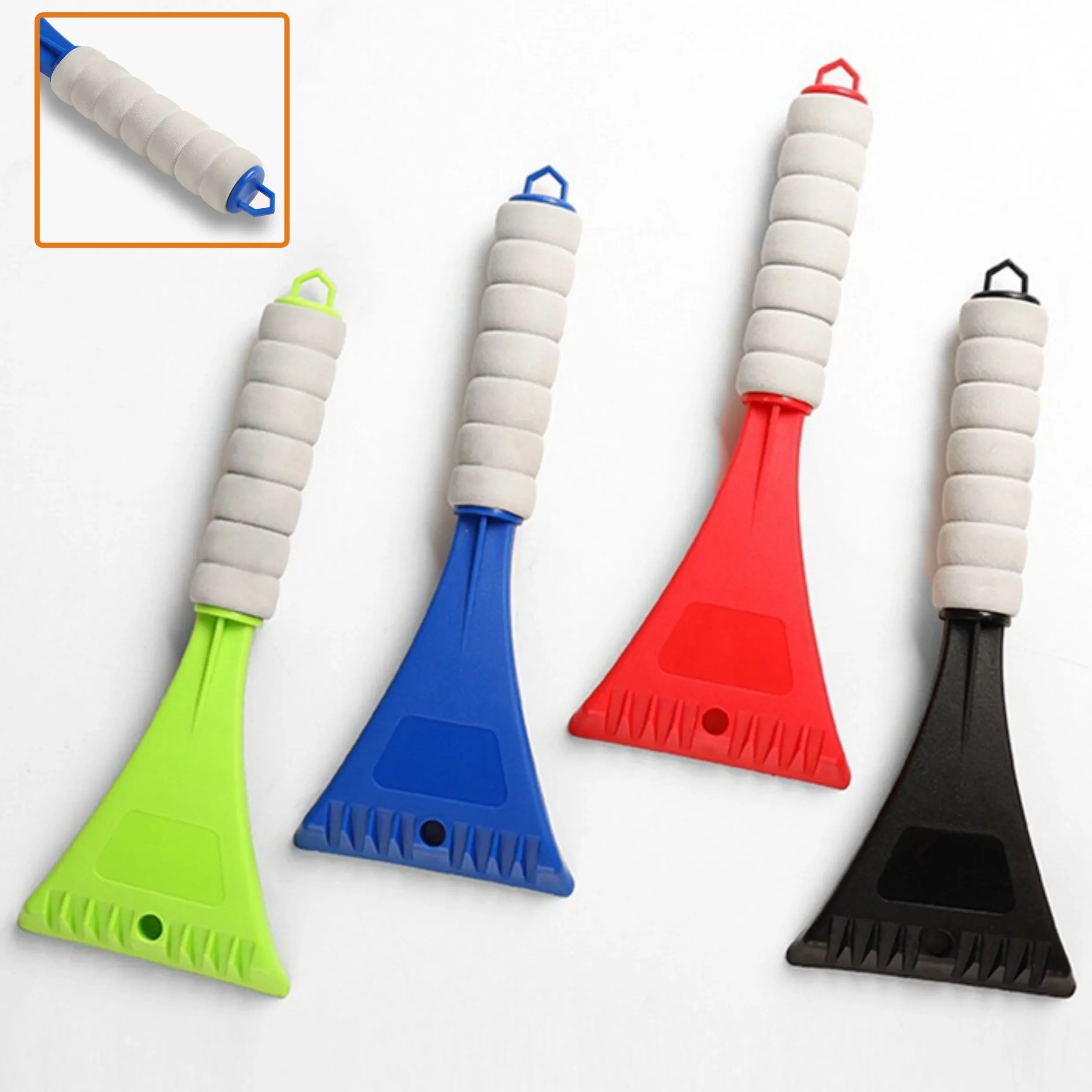 Mini Ice Remover Blue Green Red Black with Soft EVA Grip Clean Ice Fast and Clean 1pc