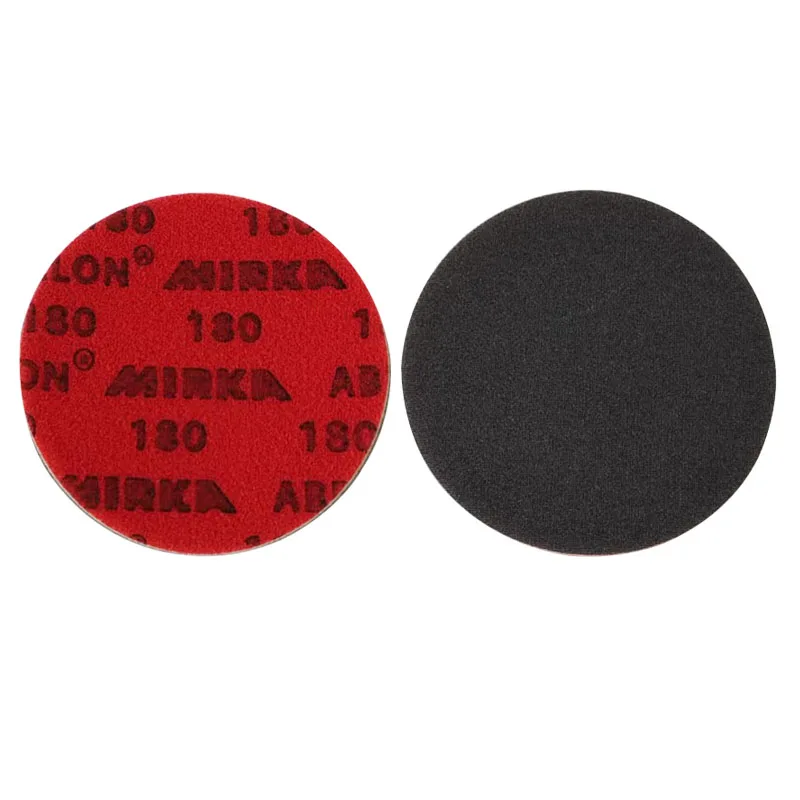 MIRKA-오리지널 정품 폴리싱 스폰지 사포 P180 ~ P4000 메쉬, 그라인딩 공압 폴리싱 백 플리스 시트