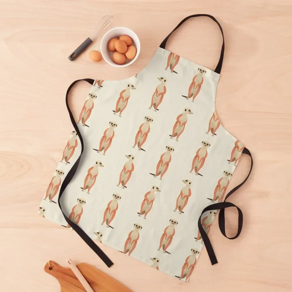 

Whimsical Meerkats Apron professional kitchen Waiter Uniforms Apron