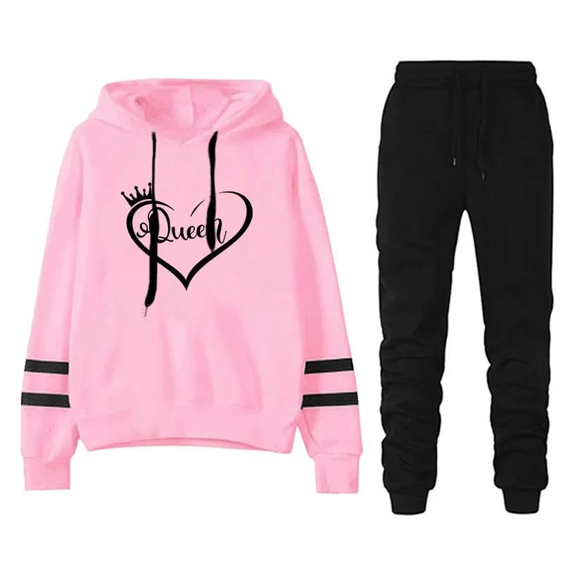 

Осень-зима, повседневный повседневный качественный женский спортивный костюм, хит продаж, модные толстовки с капюшоном, толстовка в одну полоску, спортивные штаны, удобные уличные штаны