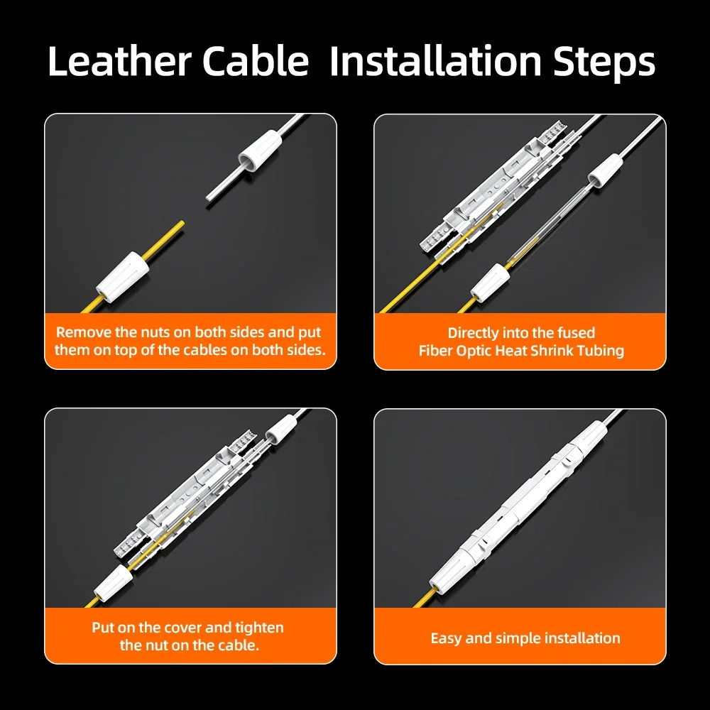 

Optical fiber protection box Leather wire optical cable Heat shrinkable tube protective box Insulating plastic
