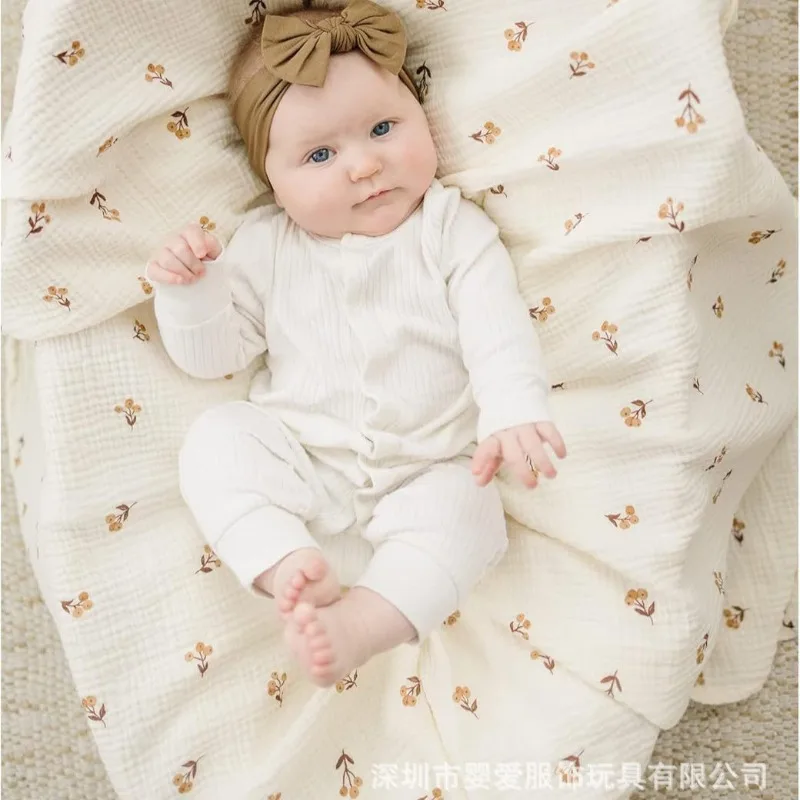 3pcs/set 6-Layer Muslin Swaddle Blanket for Baby Soft Cotton Gauze Receiving Blankets for Newborn Soft Wrap Set Toddler Boy Girl - Image 3