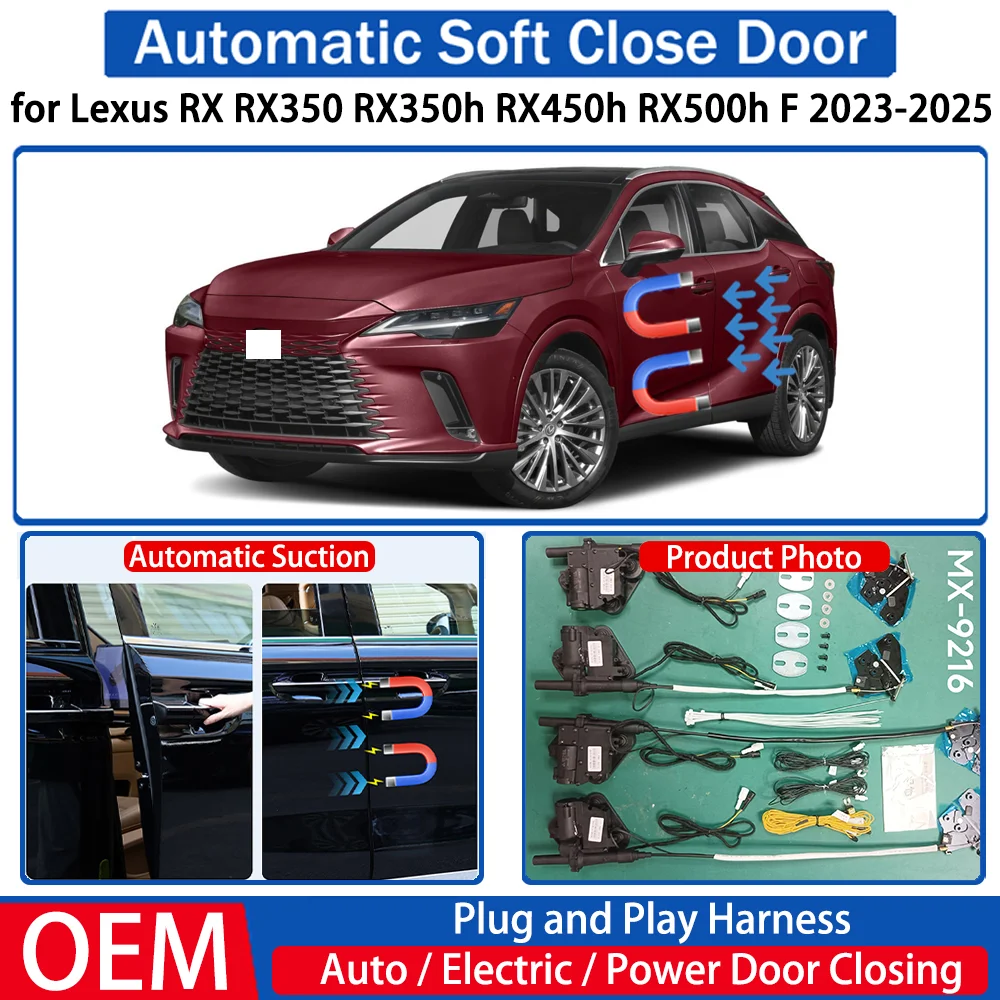 لكزس RX RX350 RX350h RX450h RX500h F 2023-2025 سيارة التلقائي لينة إغلاق الباب طقم شفط كهربائي نظام إغلاق الطاقة التلقائي