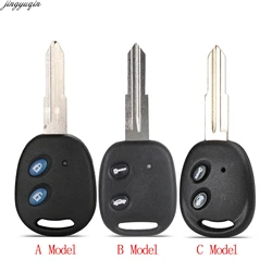 Jingyuqin 2 Buttons Remote Key Shell For Chevrolet Epica Spark Lechi LOVA Sail Uncut Brass Blade Blank Key Replacement