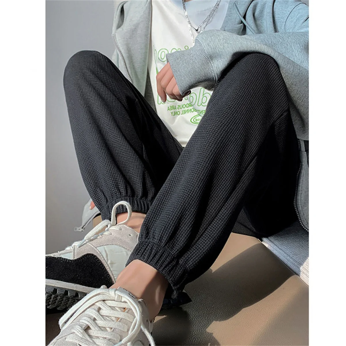 Solif Sweatpants Women High Street Fashion Hip Hop Versatile Wide Leg Pants Women Loose Casual Slim Floor Mopping Women Pants