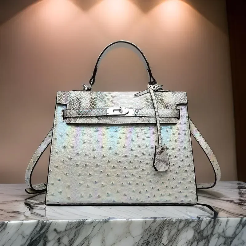 

Elegant Retro Satchel Bag - Designer Crossbody Purse With Vintage Textured Finish And Modern Functionality