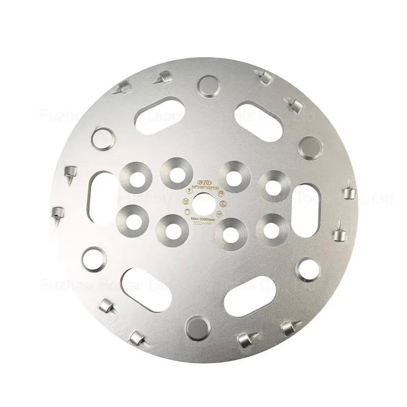 10 Inch Concrete Grinding Diamonds PCD Plate 250mm Abrasive Tools
