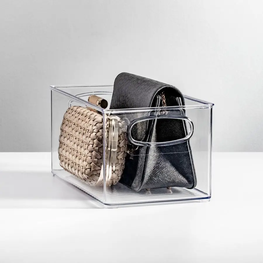 

Пластиковая корзина-органайзер для дома с ручками для спальни, ванной, полок шкафов, прихожей и коридора