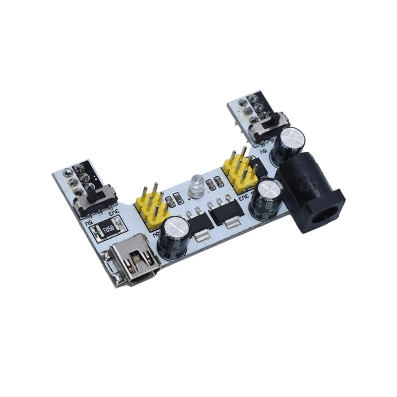 White Power Module Set, Breadboard grande de 830 furos, 65 linhas de pão coloridas, Módulo de 400 furos