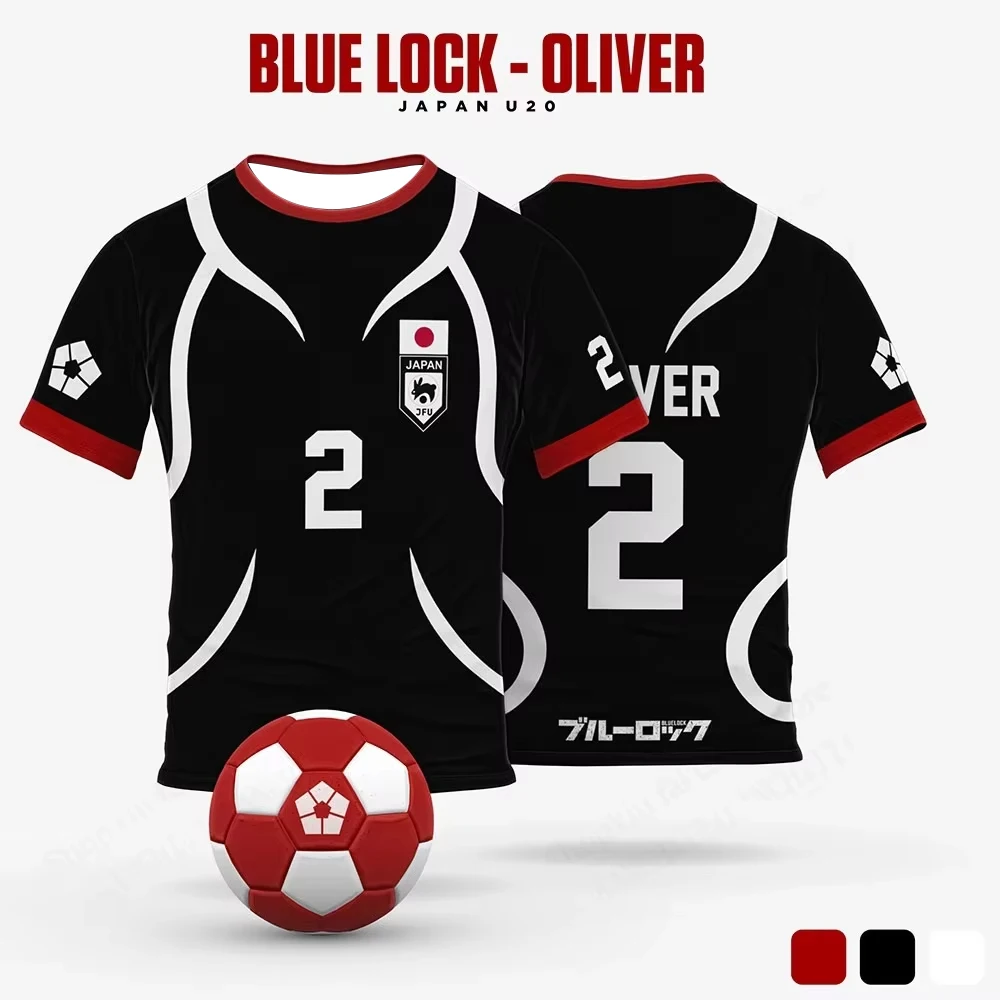 3D Print Anime Jersey Blue Lock Sae Itoshi Role Playing Men Women T-shirt Oversize Short Sleeve Tees Sports Kids/Adult Tops image 2