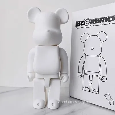 28cm 400% Bearbrick Bear @ Brick Action Figures fai da te Paint Bear Brick Toys orso violento ornamenti decorazioni per la casa giocattolo regalo di