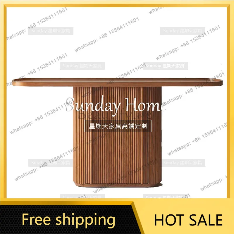 Factory direct sales  used wabi-sabi style entryway cabinet, modern minimalist entry-level storage cabinet, customizable