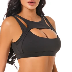 Solid Color Fitness Women Sport Bra Gym Yoga bra Athletic Tight Top Workout Train With Removable Cups High quality