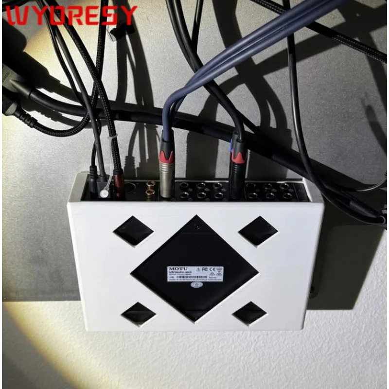 WYORESY for Motu (Ultralite MK5) Shock Absorption No-Drill Under Desk Bracket Stable Audio Interface Holder