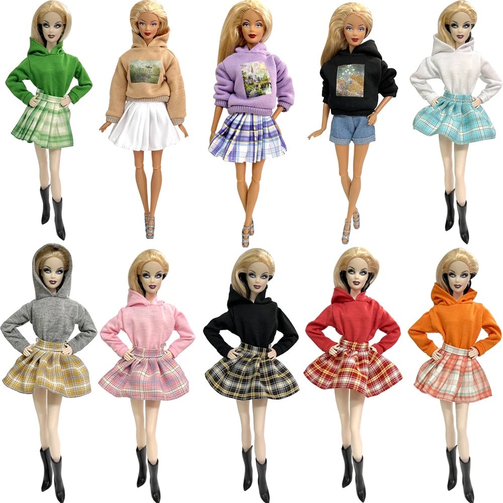 NK New Outfit 1 Pcs Good Quality Coat For 1/6 Doll Clothes Fashion Shirt Skirt For Barbie Doll Accessories Baby Toys JJ