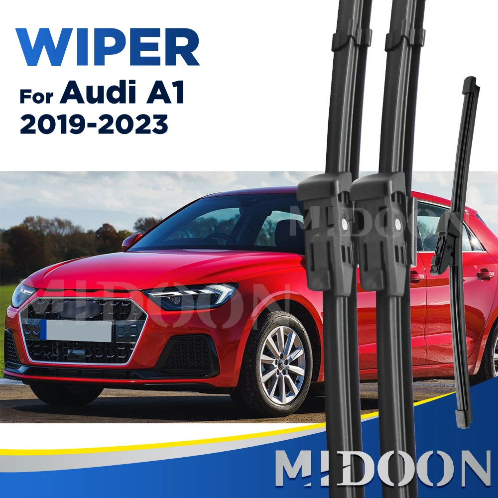 

Передние и задние щетки стеклоочистителя MIDOON для Audi A1 2019-2023 2020 2021 2022, щетки для ветрового стекла 26 "+ 18" + 11"