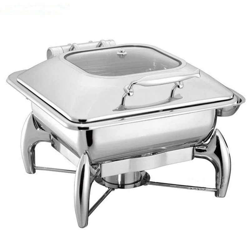 Hydraulic flip-top visual soup stove, porridge pot, self-hotel buffet insulation stove, breakfast stove