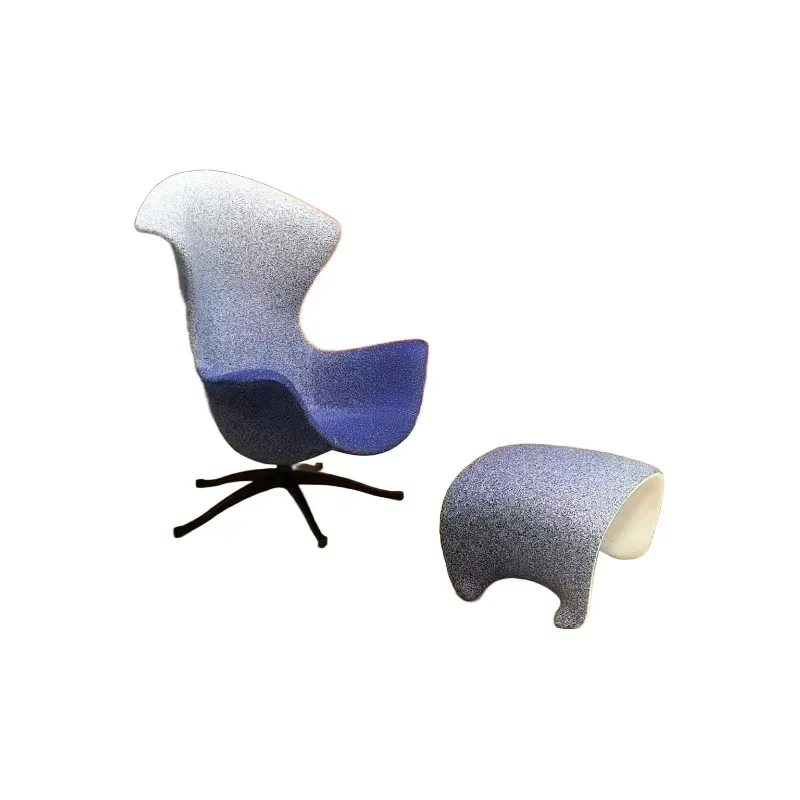 

Gradual change color fiberglass chair living room leisure chair single sofa