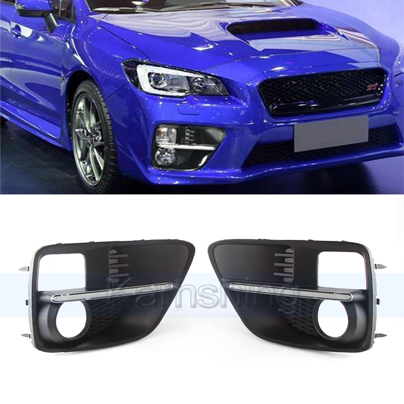 

Kamshing 1pair LED Daytime Running Light For Subaru WRX 2015-2017 DRL Day Light Foglight Frame Signal Lamp