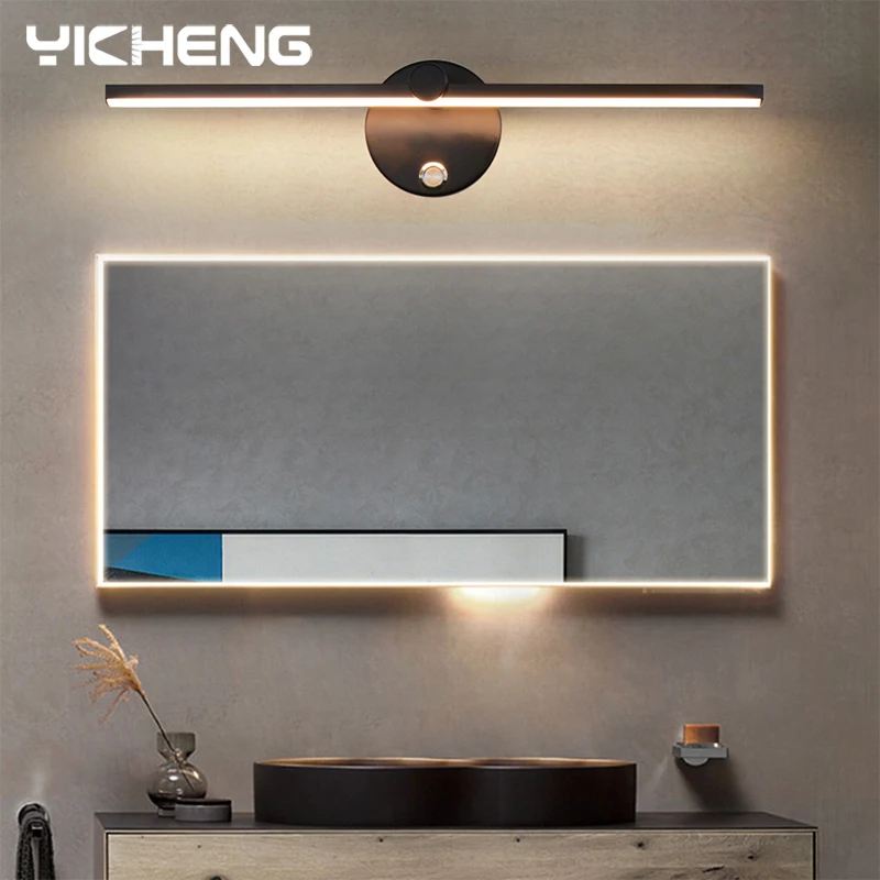 300°Rotatable Bedside Lamp with Switch Indoor Wall Lamp LED Light 40cm Nordic LED Mirror Front Light For Home Bedroom Decoration - Image 5